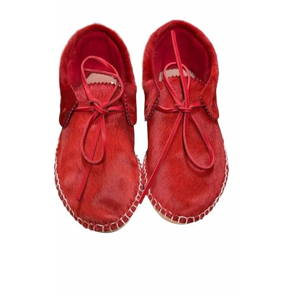 THE GREAT CANYON MOCCASIN in Red NWB Size 8